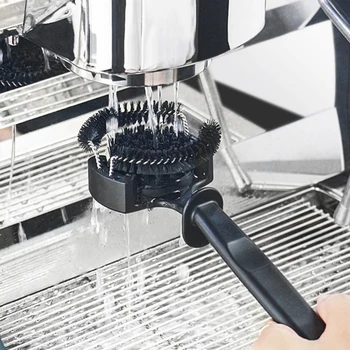 Щетка для чистки кофемашины Beeman 51/58 мм, съемная кофеварка для приготовления эспрессо, насадка для чистки круглых щеток, инструмент для чистки